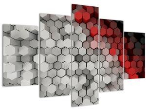 Slika - 3D šesterokotniki (150x105 cm)