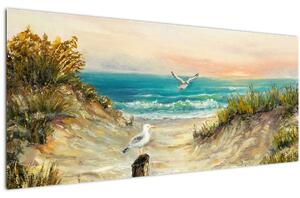 Slika - Peščena plaža (120x50 cm)