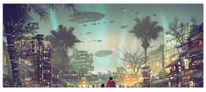 Slika - mesto v prihodnosti (120x50 cm)