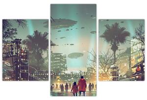 Slika - mesto v prihodnosti (90x60 cm)