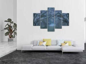 Slika gozda v megli (150x105 cm)