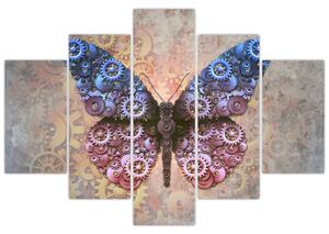 Slika - Steampunk metulj (150x105 cm)
