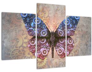 Slika - Steampunk metulj (90x60 cm)
