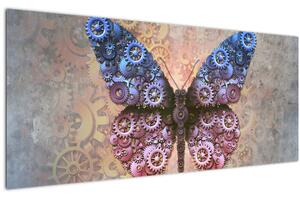Slika - Steampunk metulj (120x50 cm)