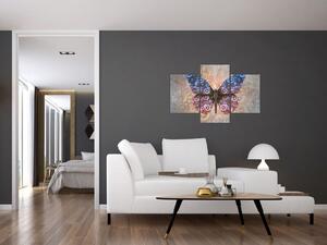Slika - Steampunk metulj (90x60 cm)