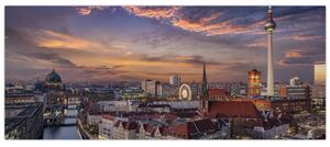 Slika - Sončni zahod nad Berlinom (120x50 cm)