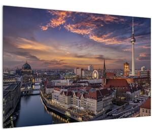 Slika - Sončni zahod nad Berlinom (90x60 cm)