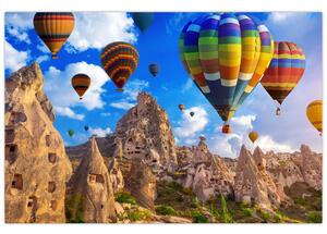 Slika - Baloni na vroč zrak, Kapadokija, Turčija. (90x60 cm)