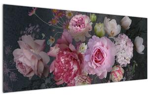 Slika - Vrtne rože (120x50 cm)