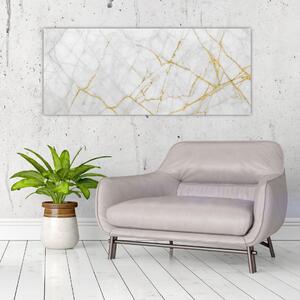 Slika - Marmor iz belega zlata (120x50 cm)