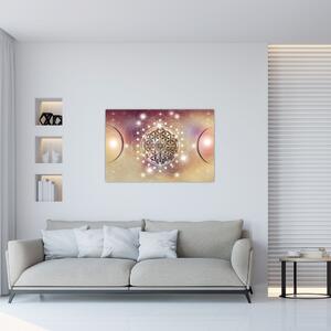Slika - Mandala z elementi (90x60 cm)