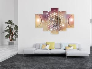 Slika - Mandala z elementi (150x105 cm)