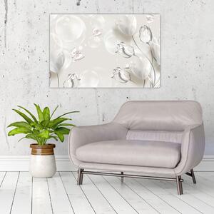 Slika - Tulipani med mehurčki (90x60 cm)