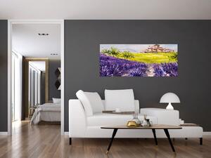 Slika - Provansa, Francija, oljna slika (120x50 cm)