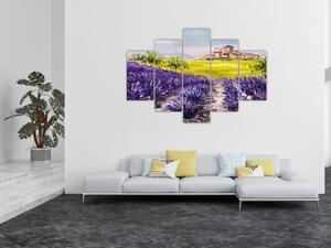 Slika - Provansa, Francija, oljna slika (150x105 cm)