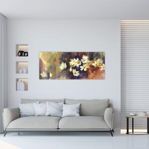 Slika - Bele magnolije, slika (120x50 cm)