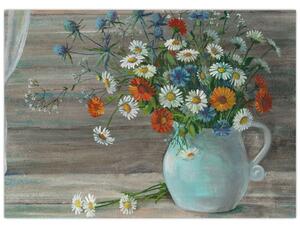 Slika - Travniške rože, oljna slika (70x50 cm)