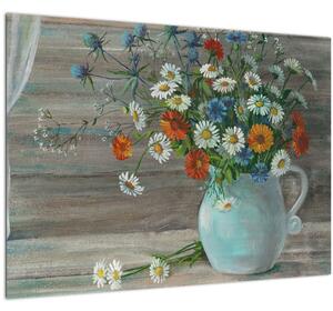Slika - Travniške rože, oljna slika (70x50 cm)