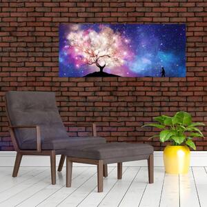 Slika - Vesoljsko drevo (120x50 cm)
