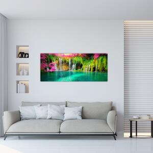 Slika - Slap, Plitvička jezera, Hrvaška (120x50 cm)