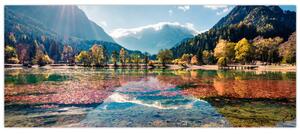 Slika - Jezero Jasna, Gozd Martuljek, Julijske Alpe, Slovenija (120x50 cm)