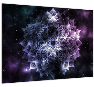 Slika - Lotusova mandala v vesolju (70x50 cm)