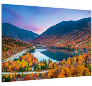 Staklena slika - White Mountain, New Hampshire, ZDA (70x50 cm)