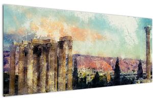 Slika - Akropola, Atene, Grčija (120x50 cm)