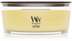 Woodwick Yuzu & Vetiver mirisna svijeća s drvenim fitiljem 453.6 g