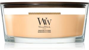 Woodwick Tangerine & Citron mirisna svijeća s drvenim fitiljem 453.6 g