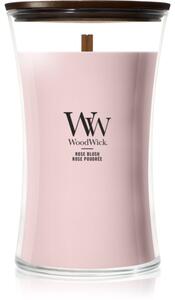 Woodwick Rose Blush mirisna svijeća s drvenim fitiljem 610 g