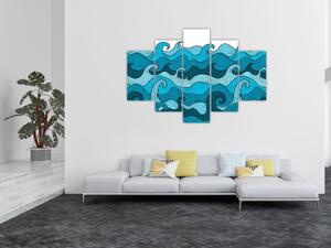 Slika - Abstrakcija, morje (150x105 cm)