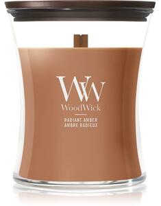 Woodwick Radiant Amber mirisna svijeća s drvenim fitiljem 275 g
