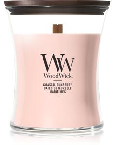 Woodwick Coastal Sunberry mirisna svijeća s drvenim fitiljem 275 g