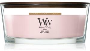 Woodwick Rose Blush mirisna svijeća s drvenim fitiljem 453.6 g
