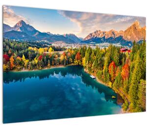 Slika - Uriško jezero, Avstrija (90x60 cm)