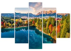 Slika - Uriško jezero, Avstrija (150x105 cm)
