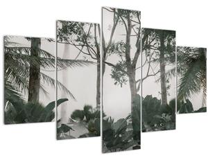 Slika - Džungla v jutranji megli (150x105 cm)