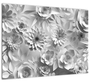 Slika - Bele rože (70x50 cm)