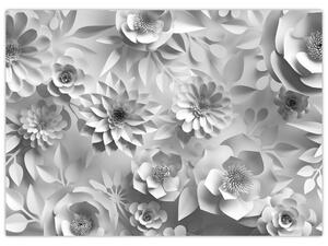 Slika - Bele rože (70x50 cm)