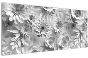 Slika - Bele rože (120x50 cm)