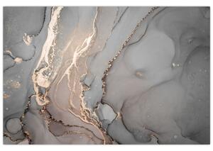 Slika - Sivo-zlat marmor (90x60 cm)