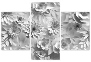 Slika - Bele rože (90x60 cm)