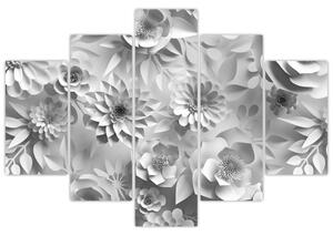 Slika - Bele rože (150x105 cm)