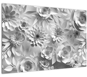 Slika - Bele rože (90x60 cm)