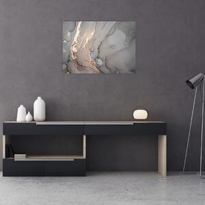 Slika - Sivo-zlat marmor (70x50 cm)