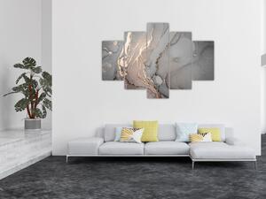 Slika - Sivo-zlat marmor (150x105 cm)