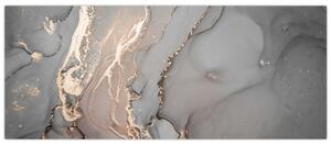 Slika - Sivo-zlat marmor (120x50 cm)