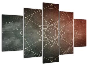 Slika - Kozmični dodekagram (150x105 cm)
