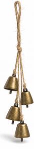 Božićna viseća dekoracija GOLDEN BELLS 35 cm, zlatna
